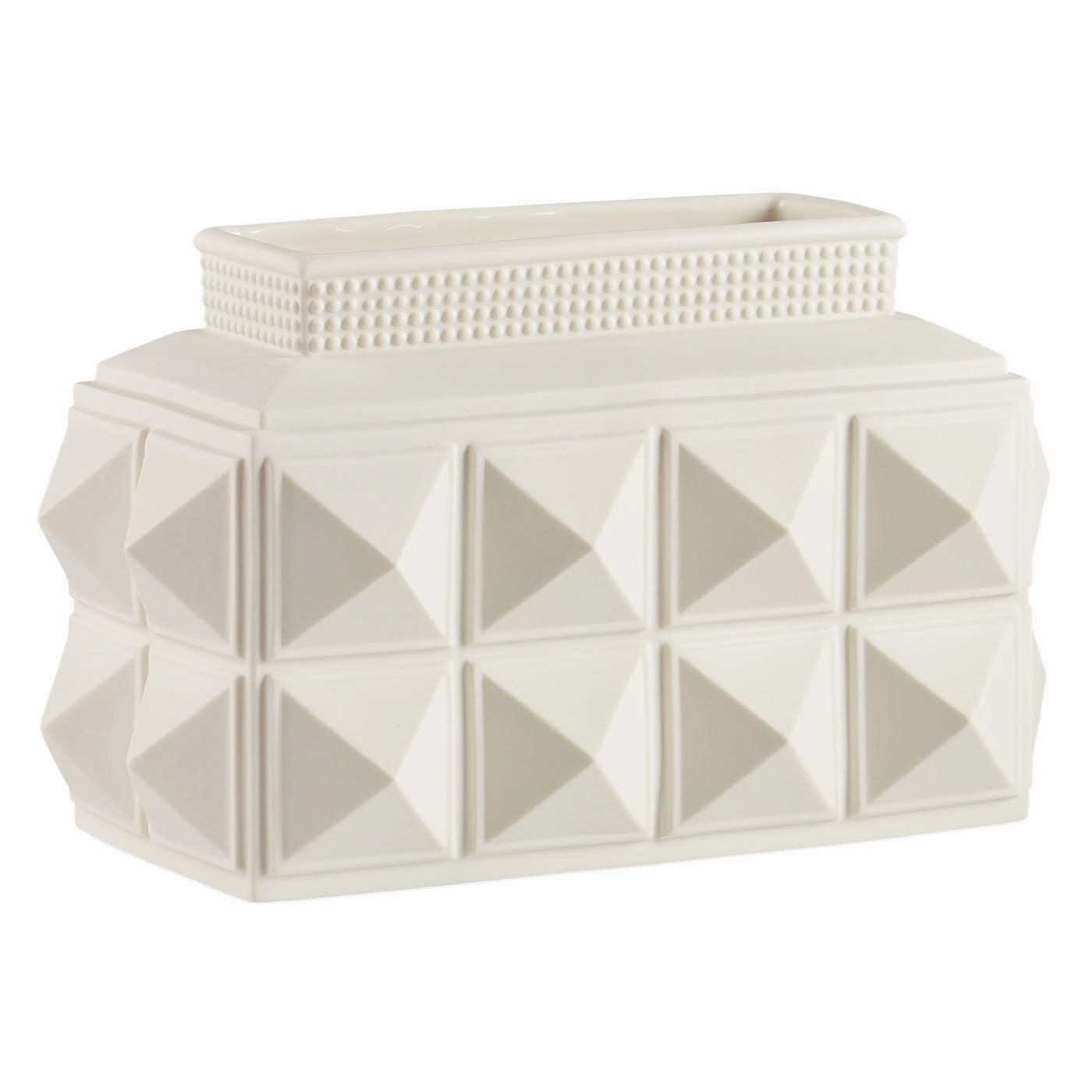 Charade Studded Low Vase