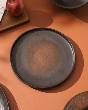 Charcoal Eclipse Ceramic Dinner Platemodern kitchen decor ,kitchen dinner set ,dinnerware 