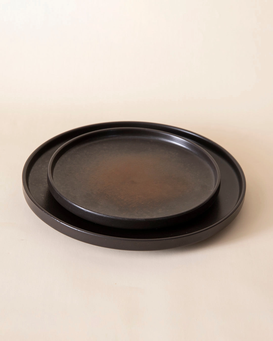 Charcoal Eclipse Ceramic Quarter Plate