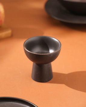 Charcoal Eclipse Dessert Bowlmodern kitchen decor ,kitchen dinner set ,dinnerware 