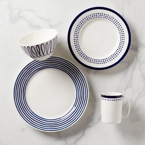 Charlotte Street East 4-Piece Place Settingmodern kitchen decor ,kitchen dinner set ,dinnerware 