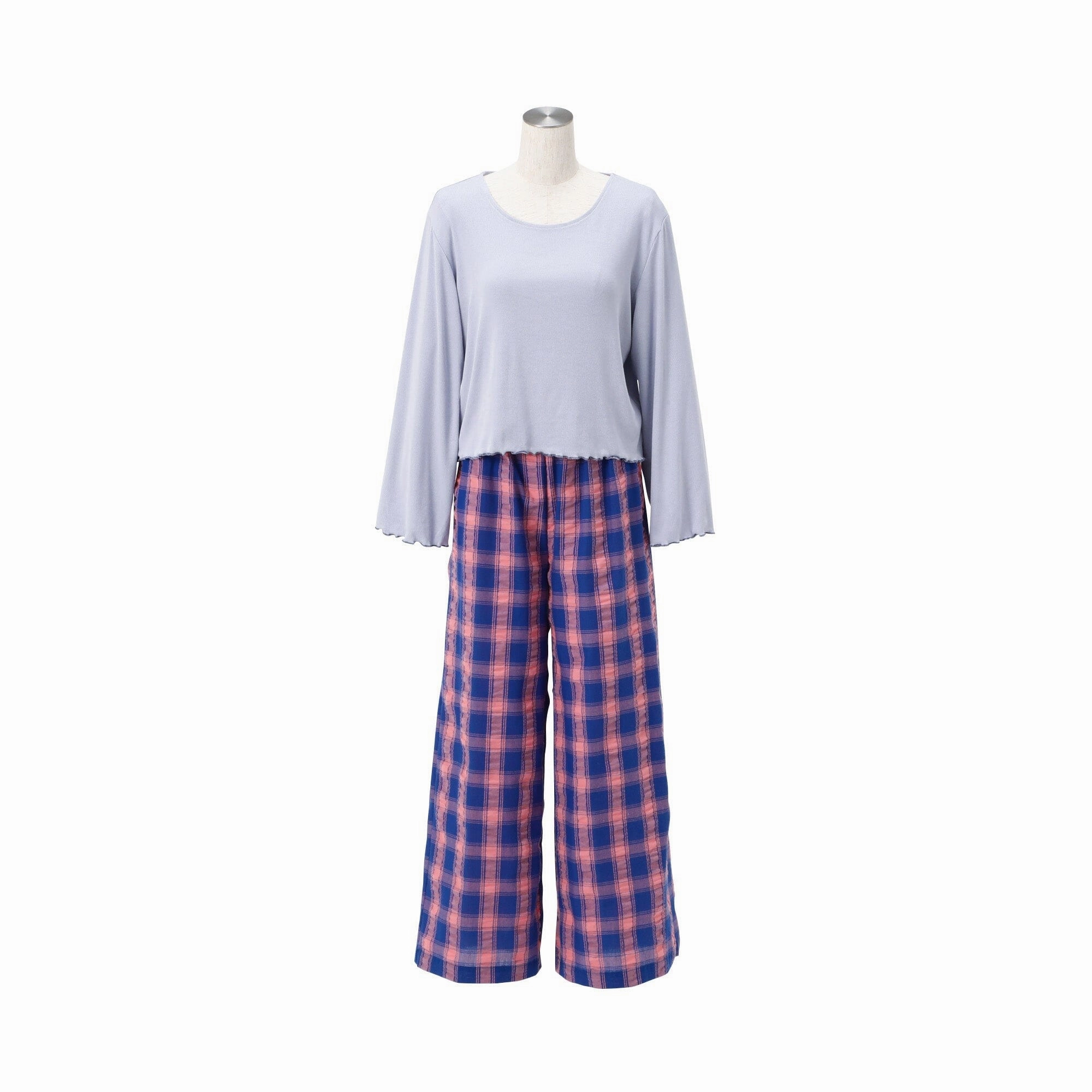 Check Pattern Roomwear Bluebedding sets ,throw blankets 
