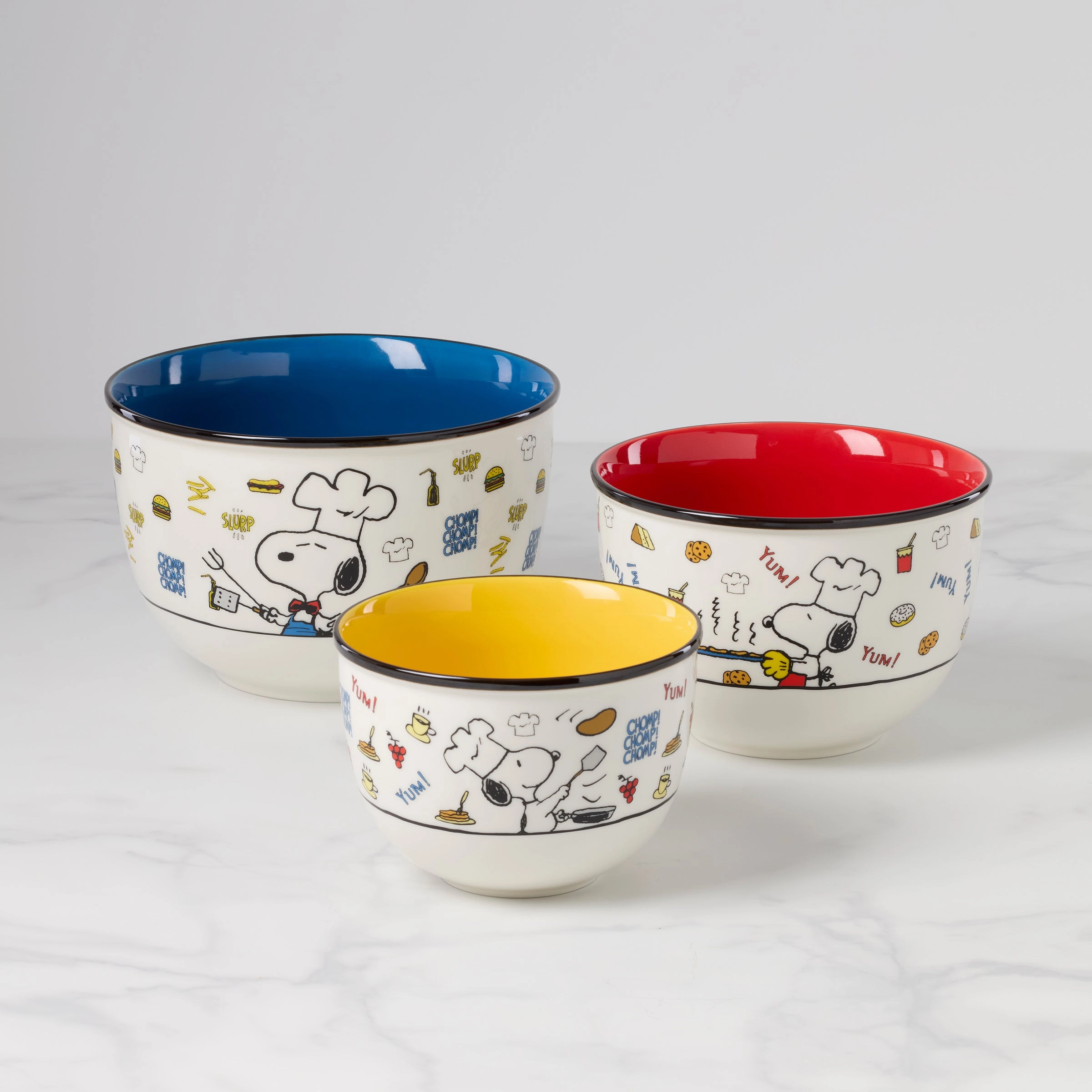 Chef Snoopy 3-Piece Bowl Setafternoon tea dessert tray