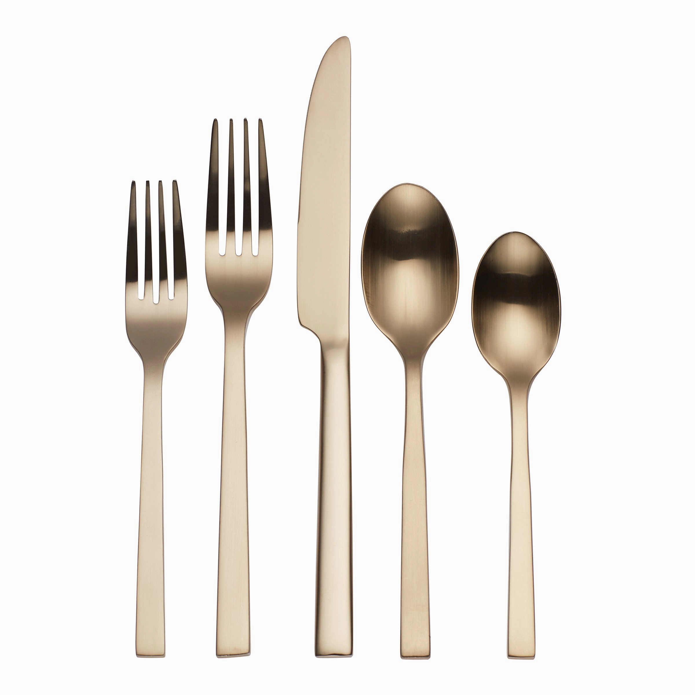 Chefs Table Champagne 20 Piece Flatware Seteco-friendly bamboo fiber tableware set 