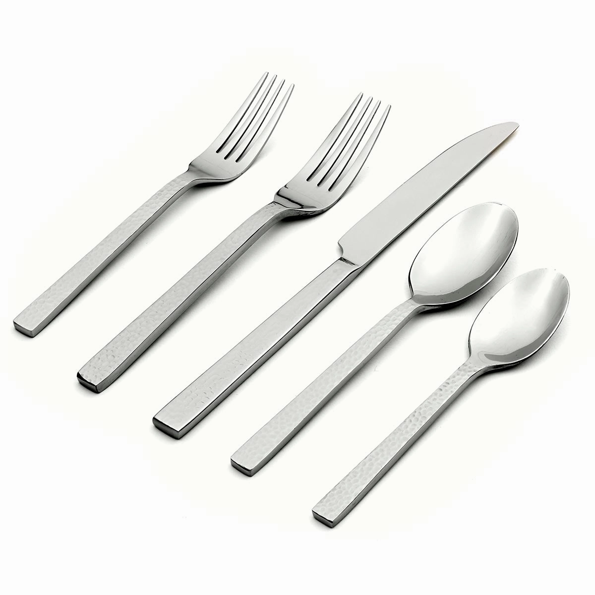 Chefs Table Hammered 20 Piece Flatware Seteco-friendly bamboo fiber tableware set 