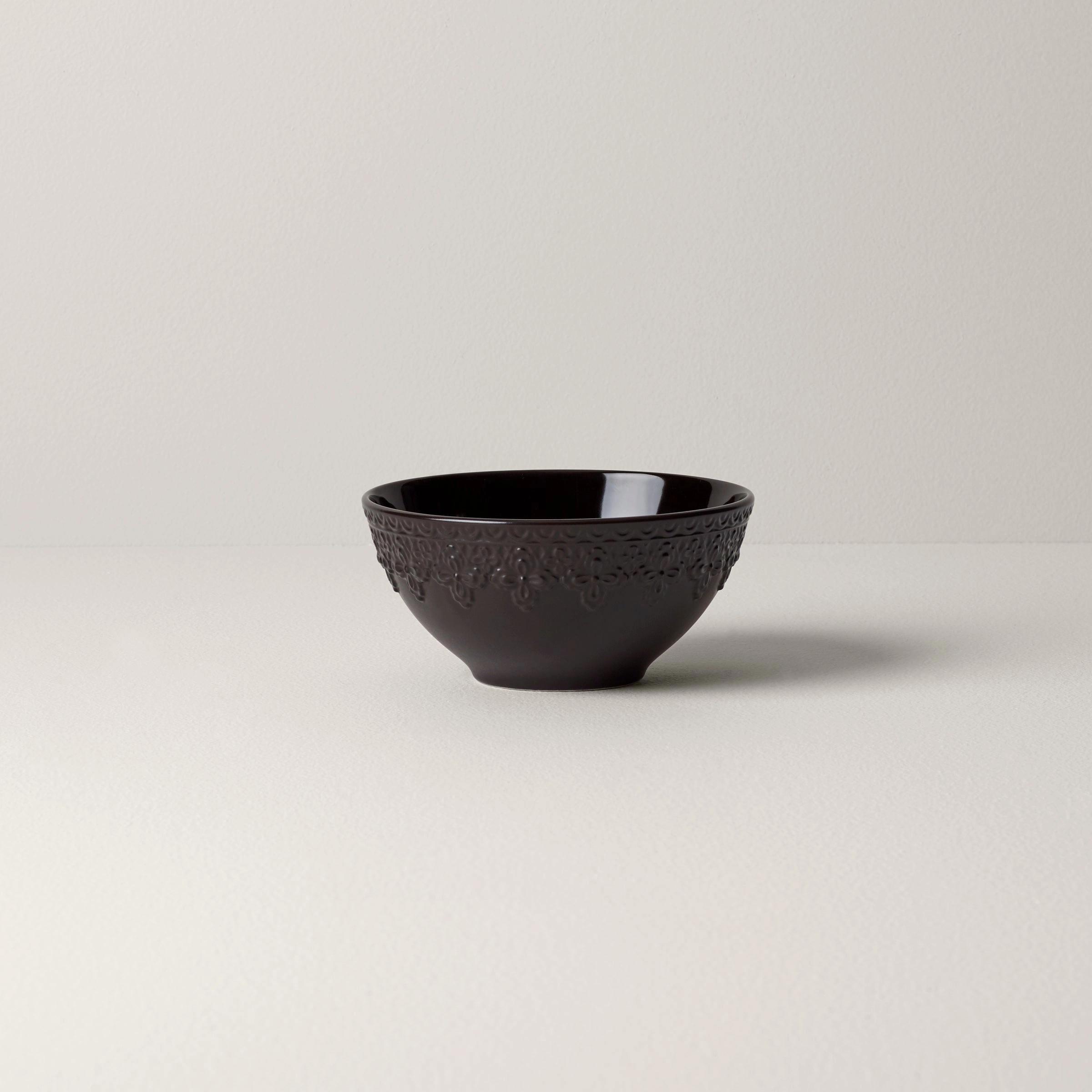 Chelse Muse Fleur Black All-Purpose Bowls - Set of 4