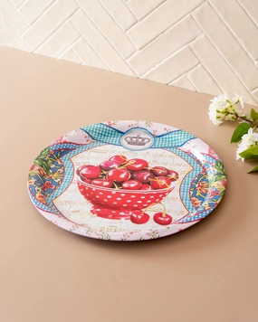 Cherries' Serving Tray - Set Of 2modern kitchen decor ,kitchen dinner set ,dinnerware 