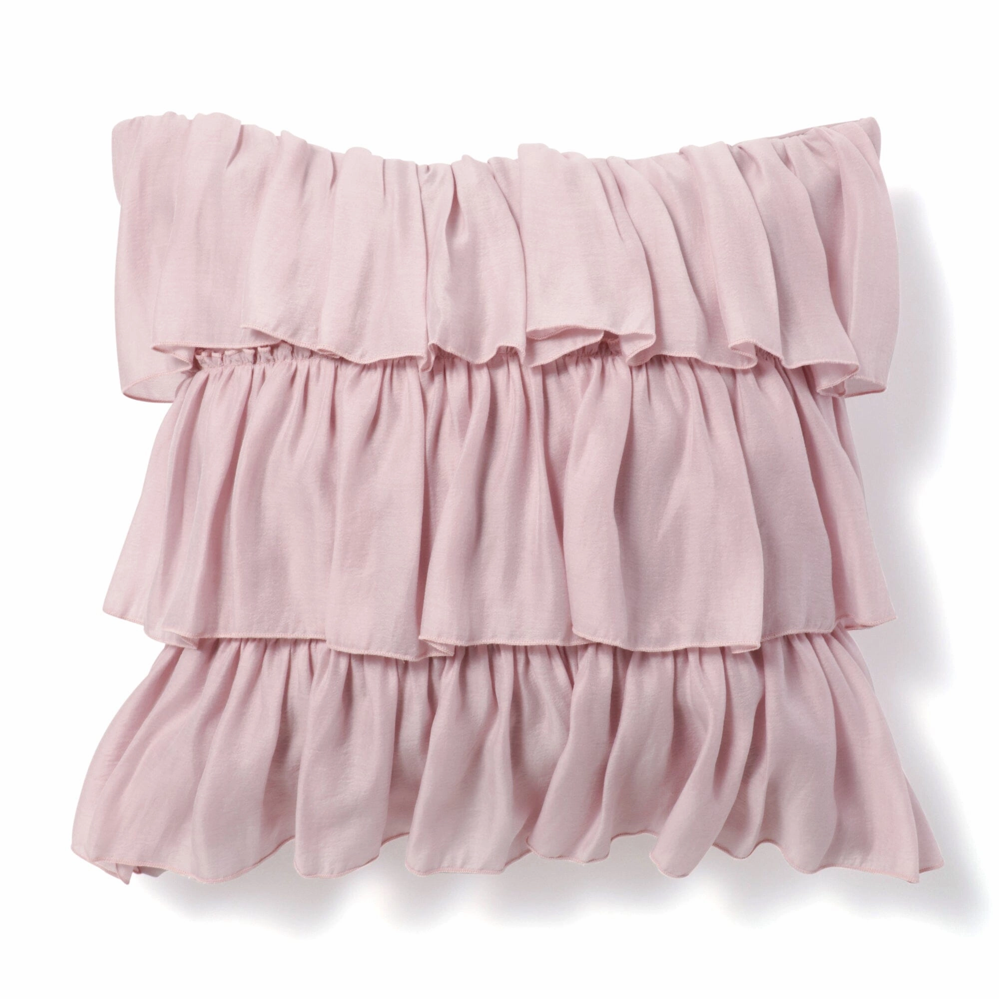 Chiffon Frill Cushion Cover 450 x 450  Pinkbedding sets ,throw blankets 
