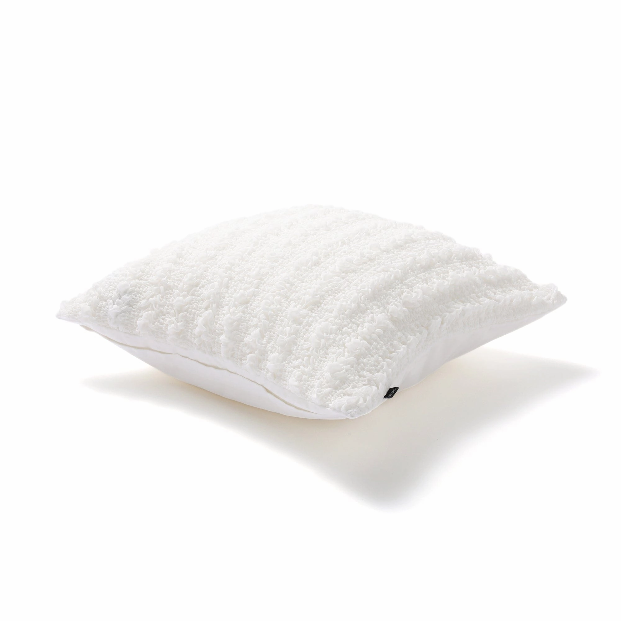 Chiffon Gather Cushion Cover 450 x 450  White