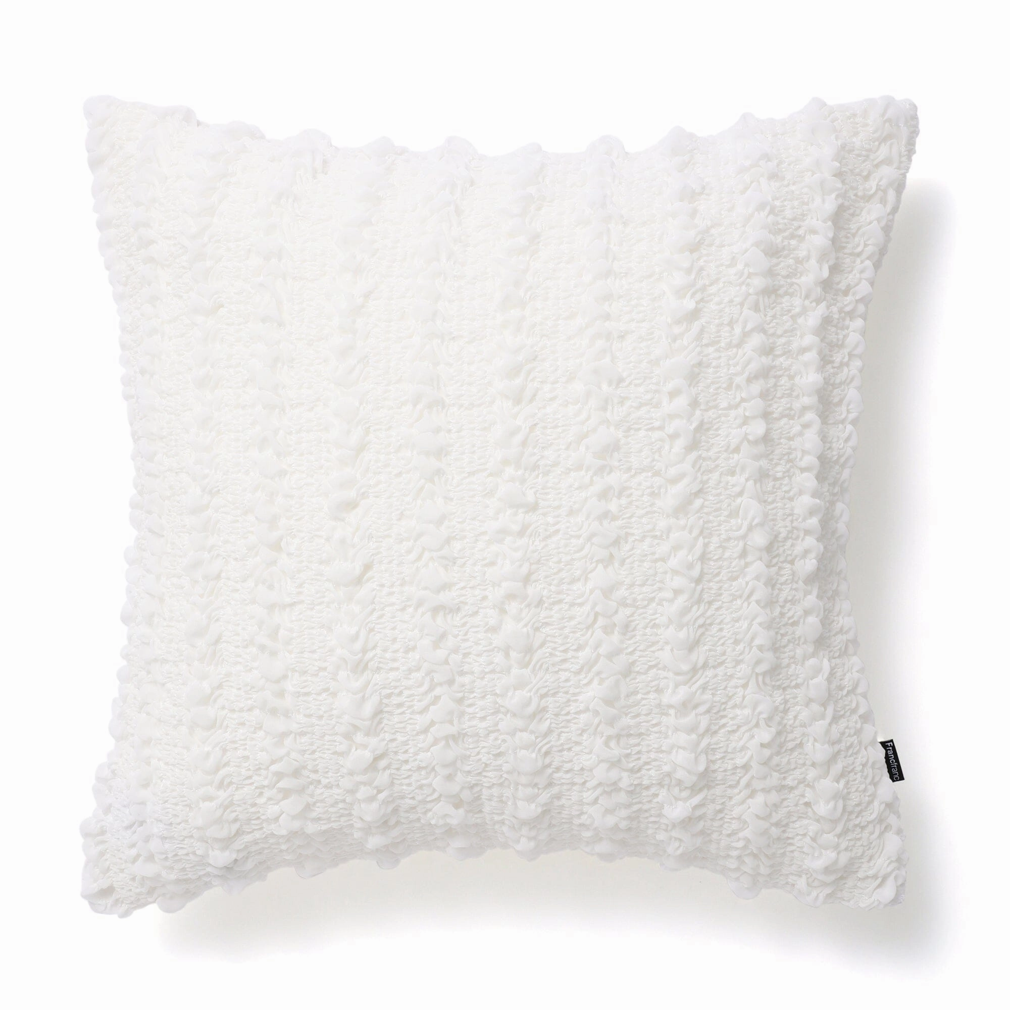 Chiffon Gather Cushion Cover 450 x 450  Whitebedding sets ,throw blankets 