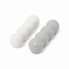 Chopstick Rests Set Of 2 Pom-Poms Whiteboho style dinner plates for special occasions 