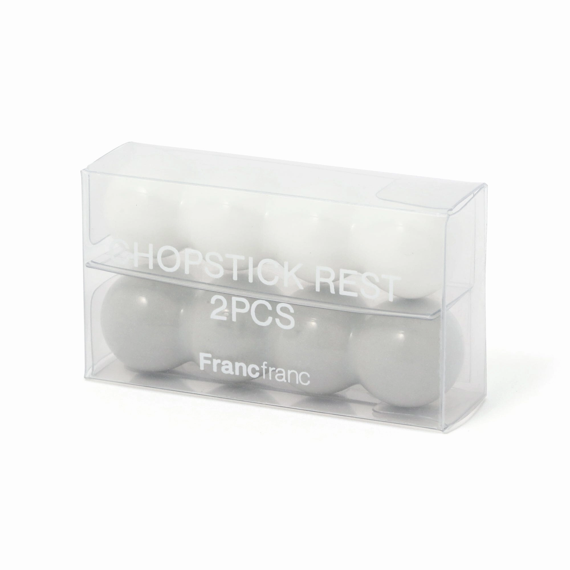Chopstick Rests Set Of 2 Pom-Poms White