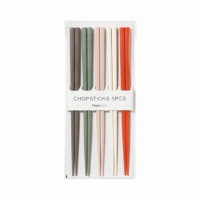 Chopsticks 5P Naturalboho style dinner plates for special occasions 