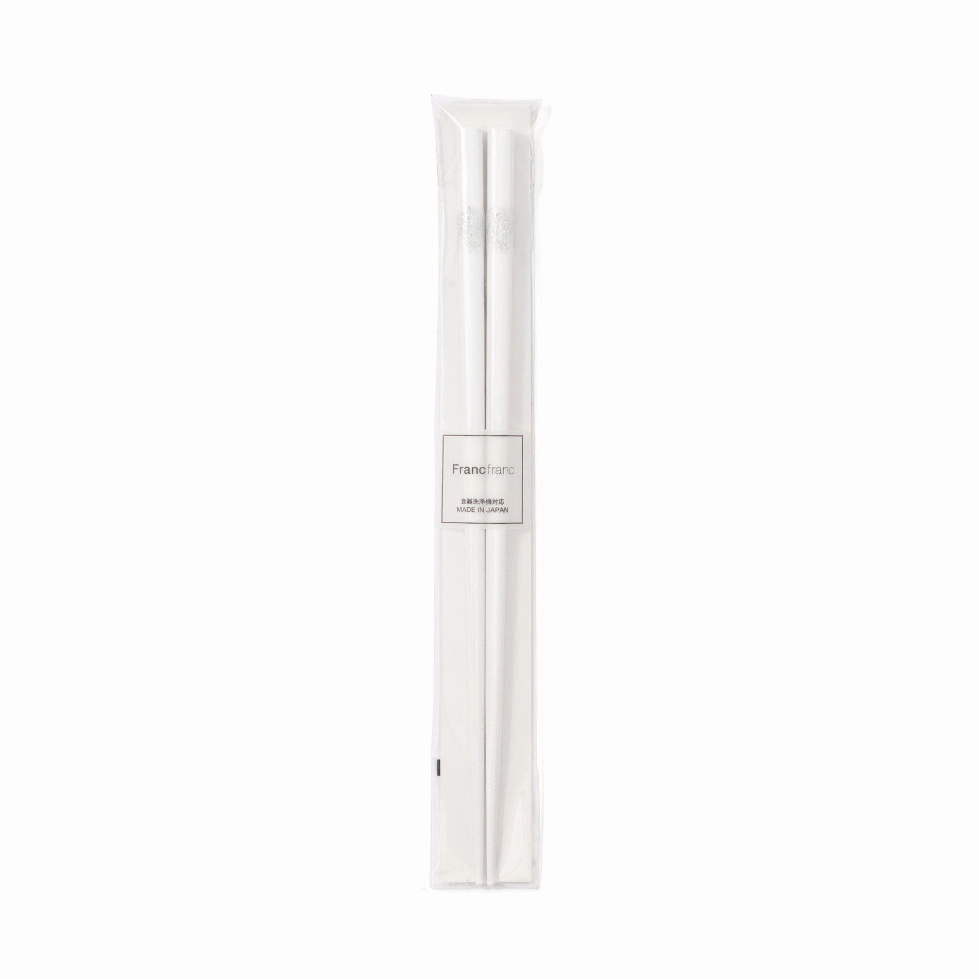 Chopsticks Glitter  White