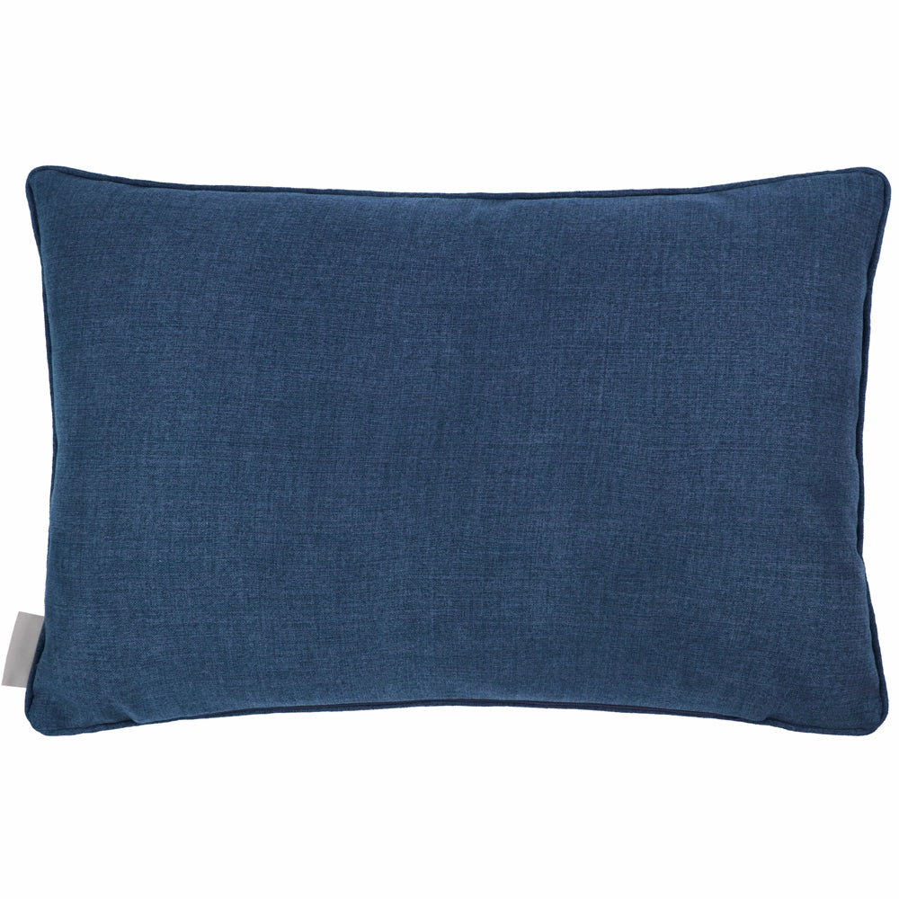 Chora Printed Piped Cushion Cobalt