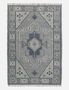 Cielo Handwoven Wool Rugmodern color block patchwork rug