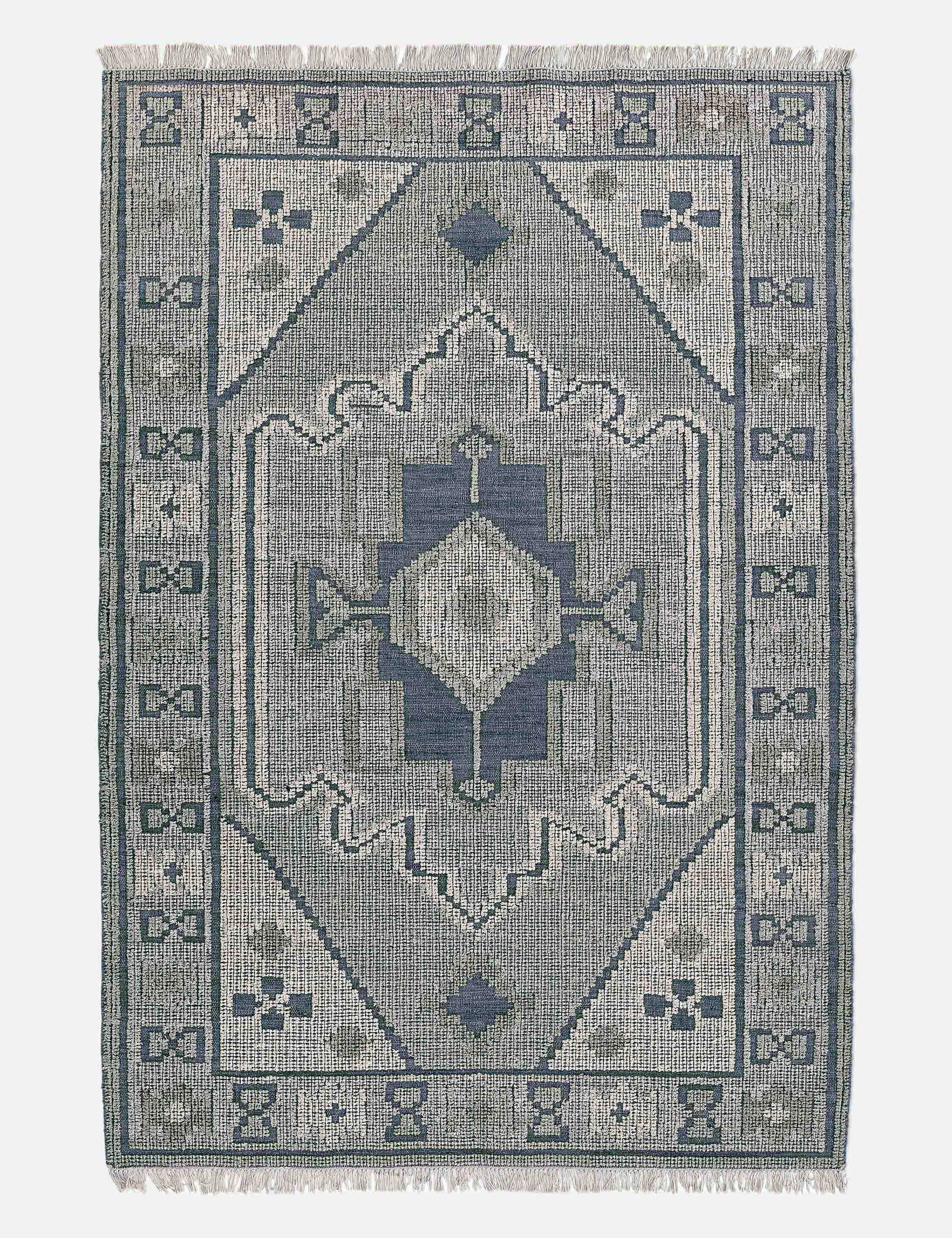 Cielo Handwoven Wool Rugmodern color block patchwork rug