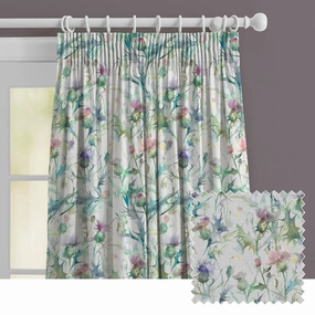 Cirsium Cream Printed Made to Measure Curtains Damsonbedding sets ,throw blankets 