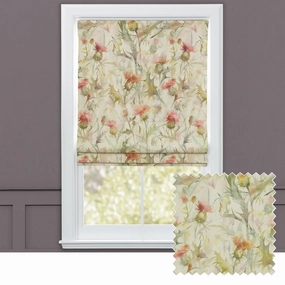 Cirsium Printed Cotton Made to Measure Roman Blinds Russettbedding sets ,throw blankets 