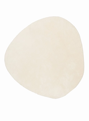 Clara Neutral Cream Irregular Round Washable Rugmodern color block patchwork rug