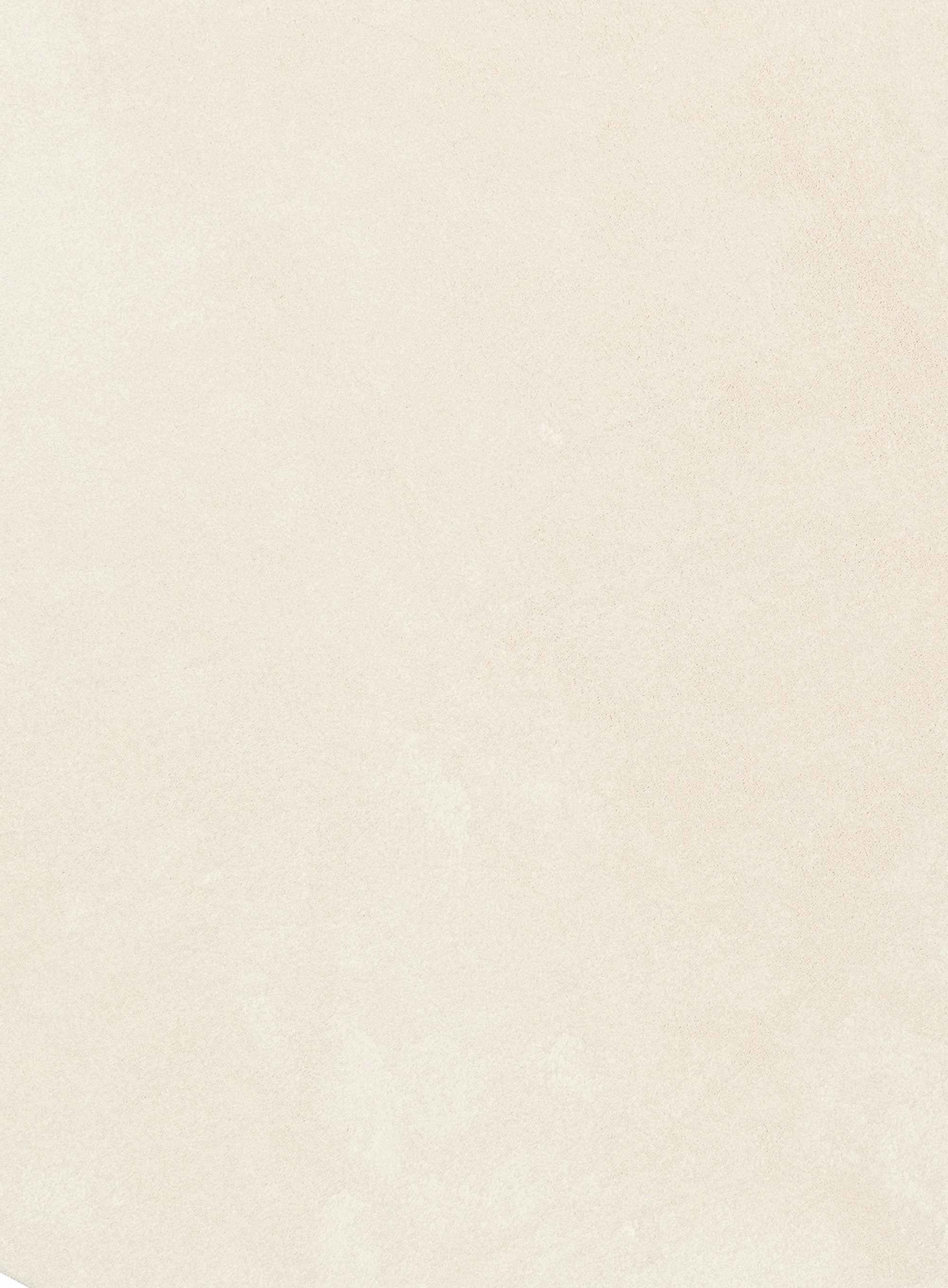 Clara Neutral Cream Irregular Round Washable Rug