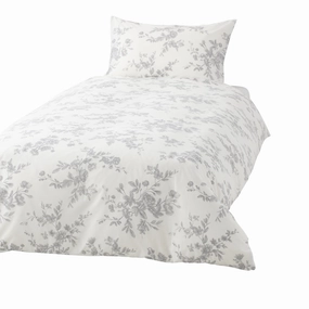 Classic Flower Comforter Case Single Graybedding sets ,throw blankets 