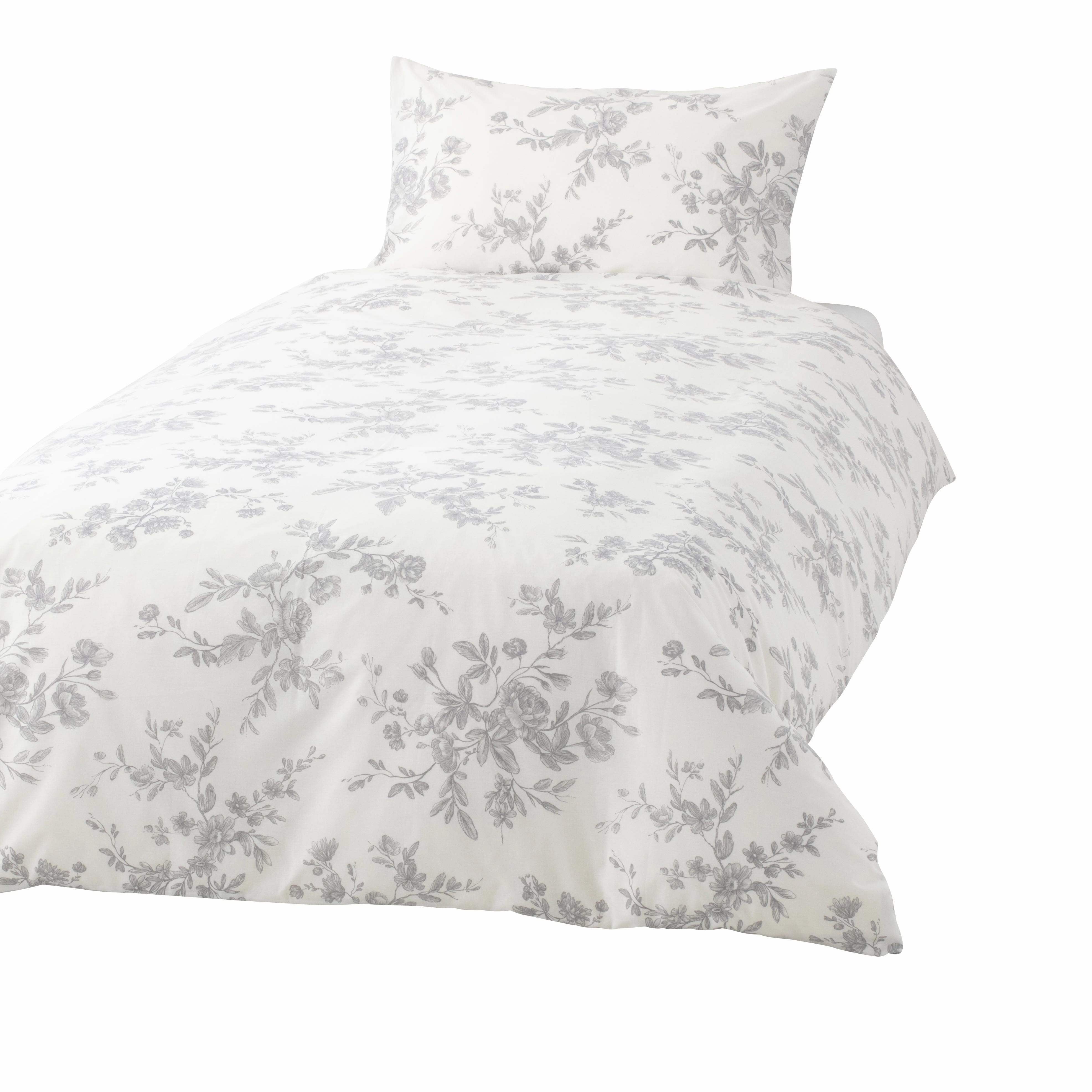 Classic Flower Comforter Case Single Graybedding sets ,throw blankets 