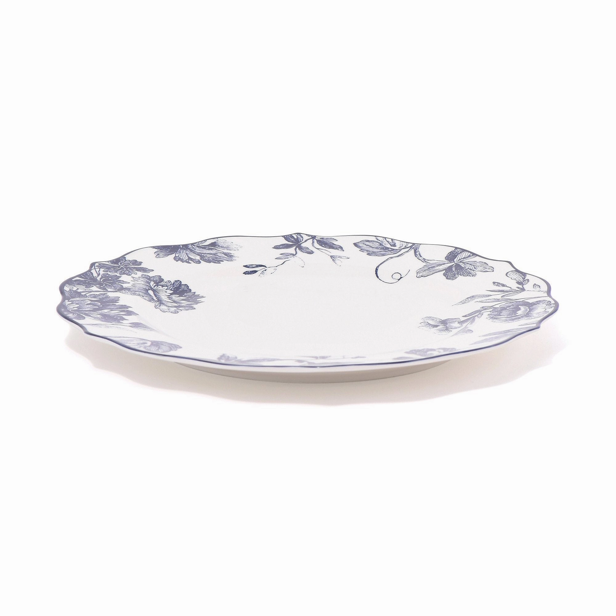 Classic Flower Plate Large Blue