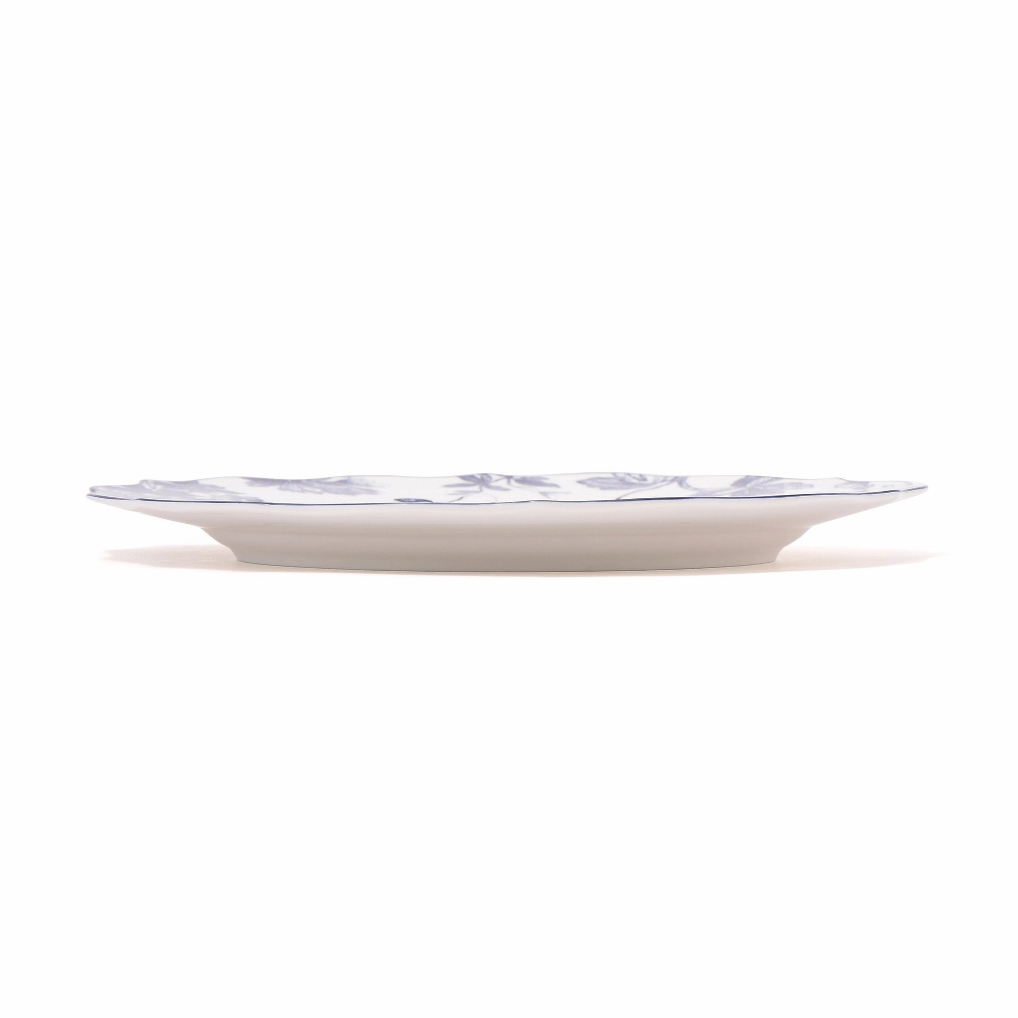 Classic Flower Plate Large Blue