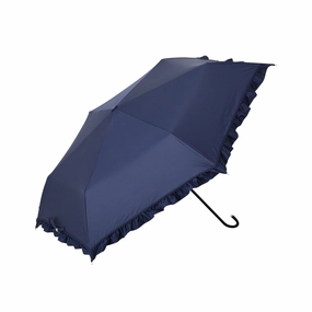 Classic Frill Folding Umbrella 50Cm Navy (For Both Sunny And Rainy Days)home decor ,wall decor 