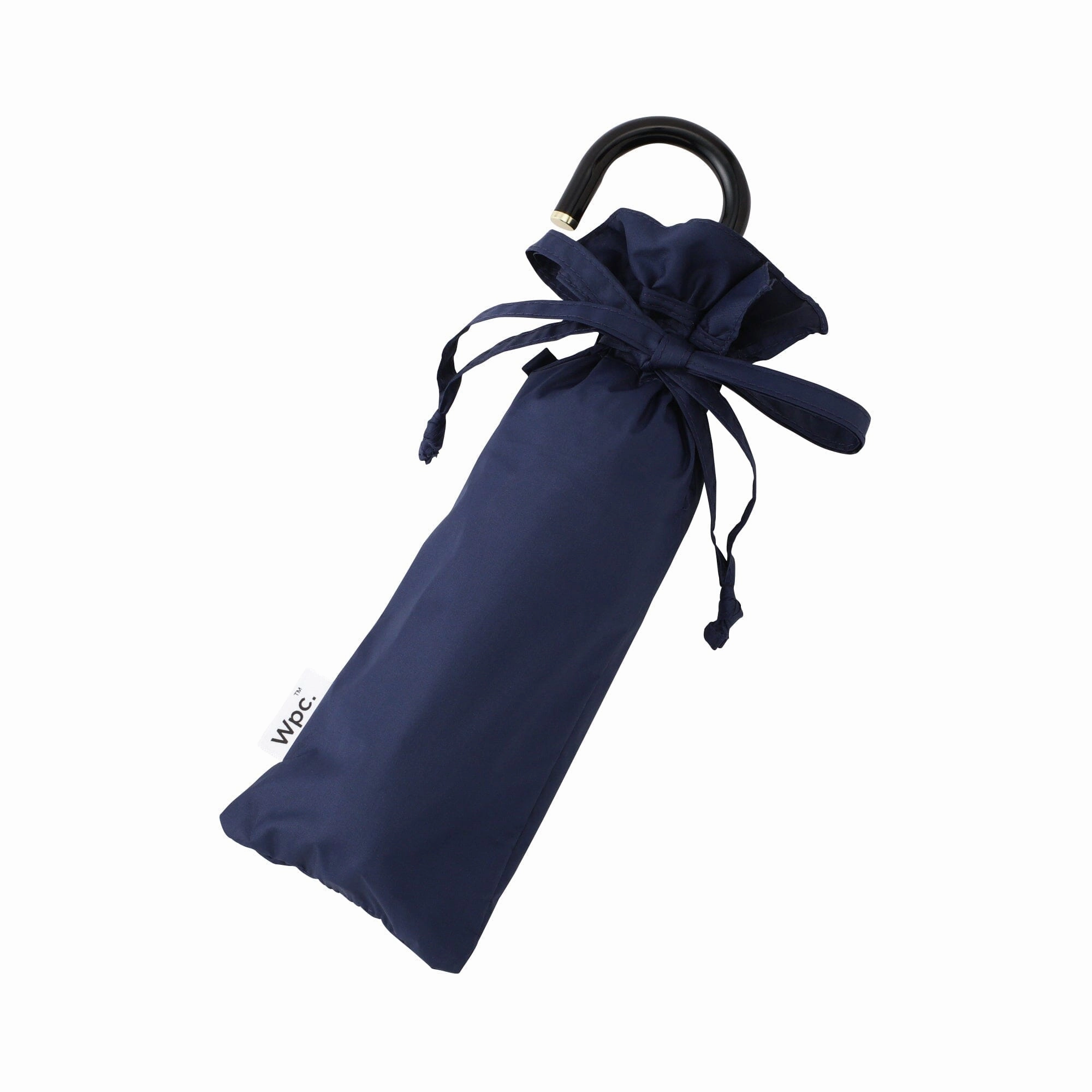 Classic Frill Folding Umbrella 50Cm Navy (For Both Sunny And Rainy Days)