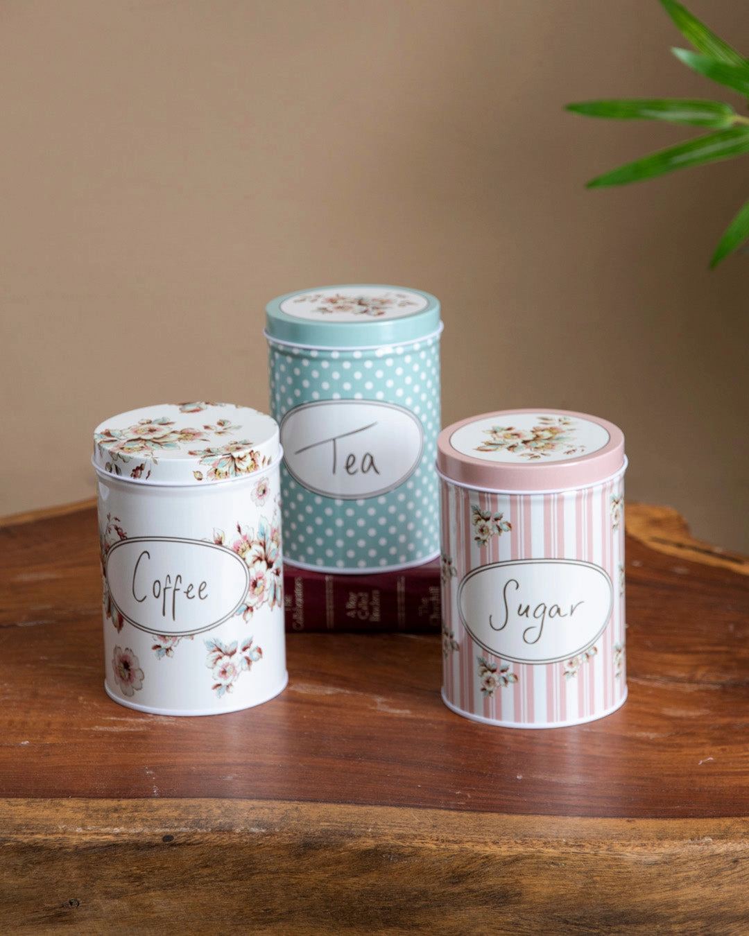 Classic Tin Storage Canisters - Set Of 3