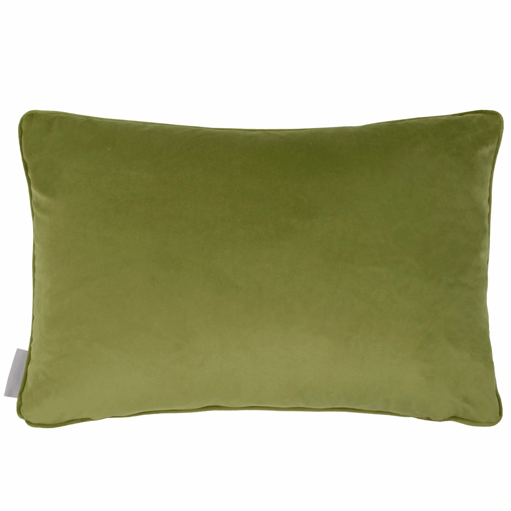 Claudia Printed Piped Cushion Green