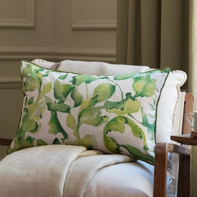 Claudia Printed Piped Cushion Greenbedding sets ,throw blankets 