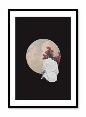 Cloudy Reverie in Black, Posterpop culture themed posters