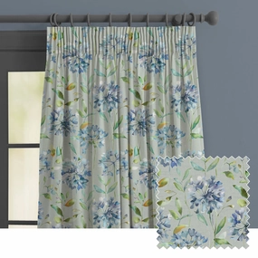 Clovelly Printed Made to Measure Curtains Bluebellbedding sets ,throw blankets 