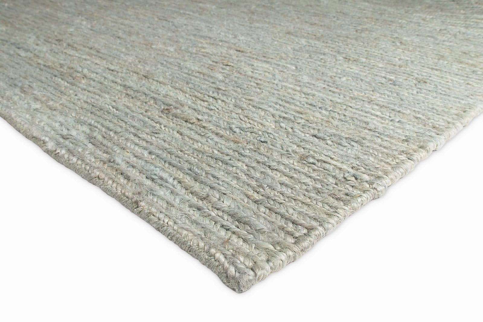 Clover Brown And Green Braided Jute Runner Rug