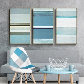 Coastal Blue Wall Art With Framenordic style wall decor