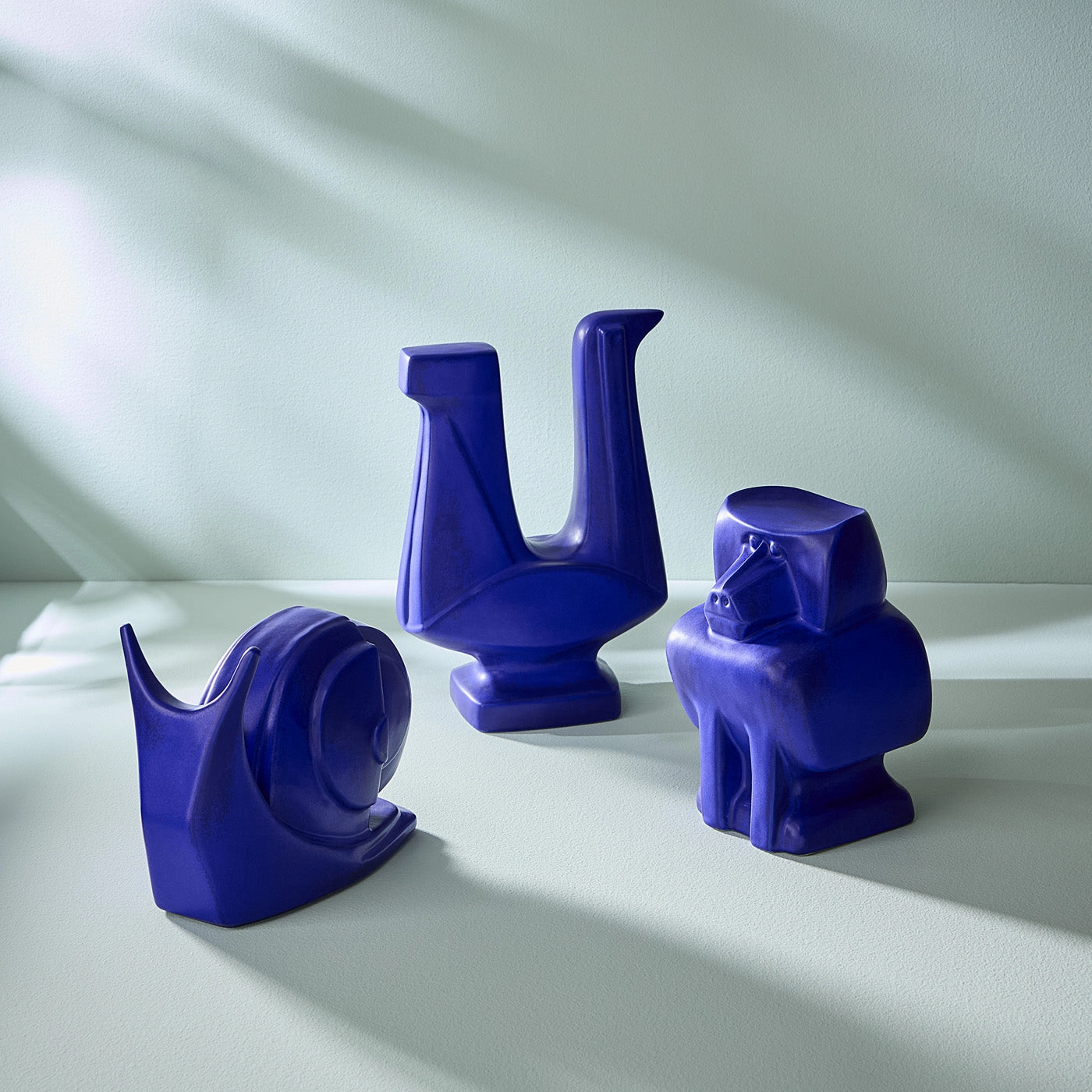 Cobalt Baboon Objet