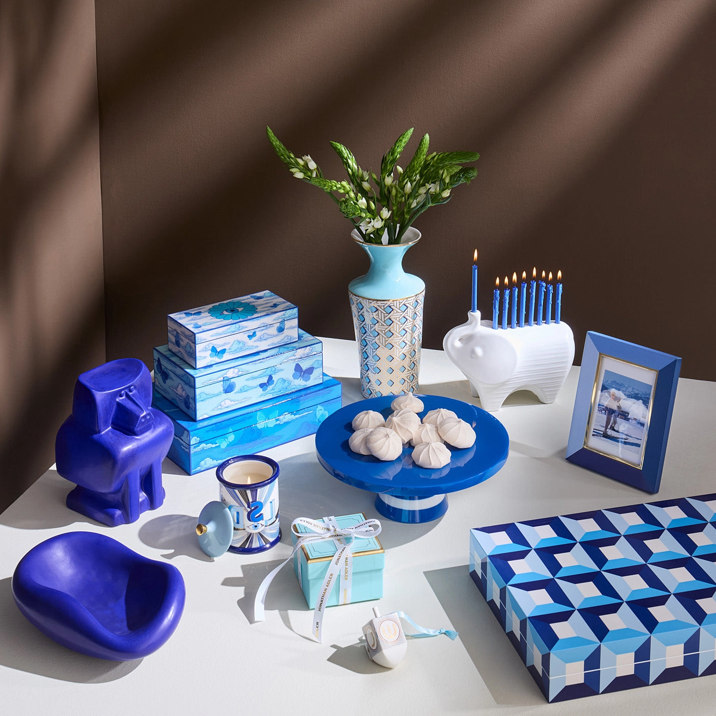 Cobalt Baboon Objet