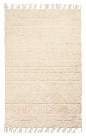 Coco Ivory Tribal Textured Washable Shag Rugmodern color block patchwork rug