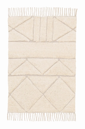 Coco Ivory Tribal Washable Bath Matmodern color block patchwork rug