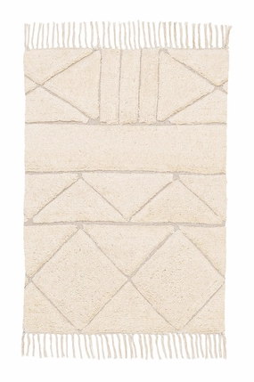 Coco Ivory Tribal Washable Bath Matmodern color block patchwork rug