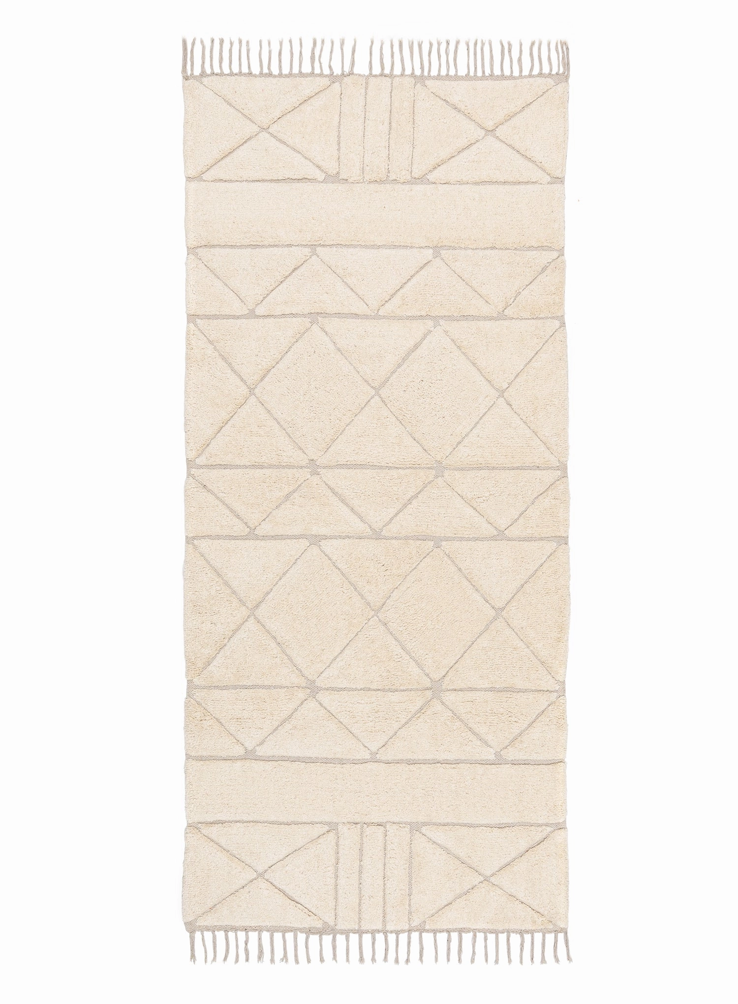 Coco Ivory Tribal Washable Runner Rugmodern color block patchwork rug