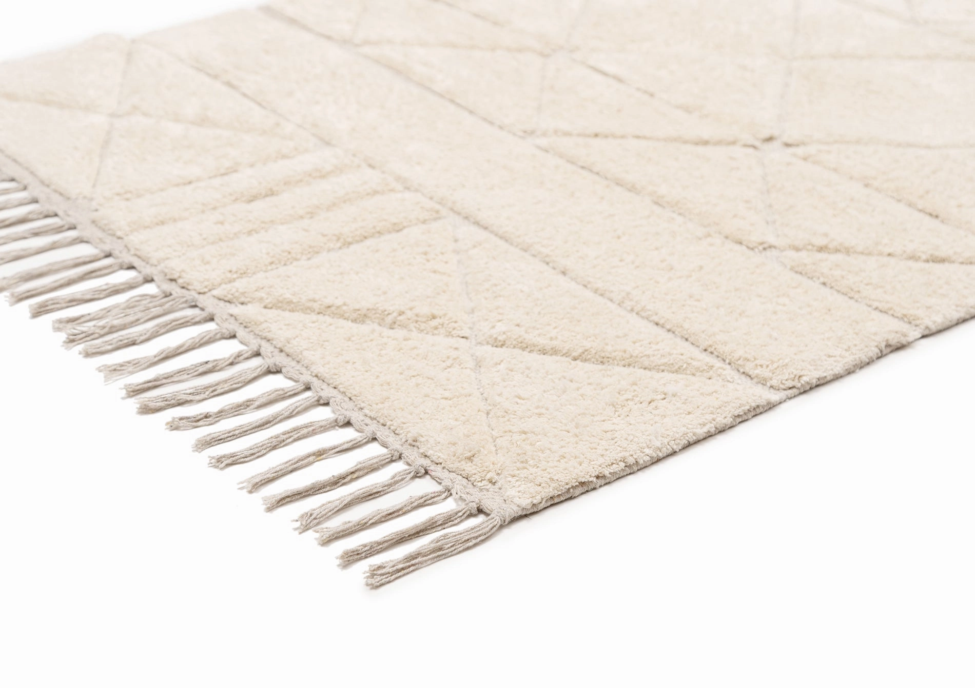 Coco Ivory Tribal Washable Runner Rug