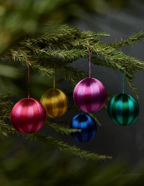 Cody Foster & Co Thread Ball Ornament, Large (Set of 5, Assorted)home decor ,wall decor 