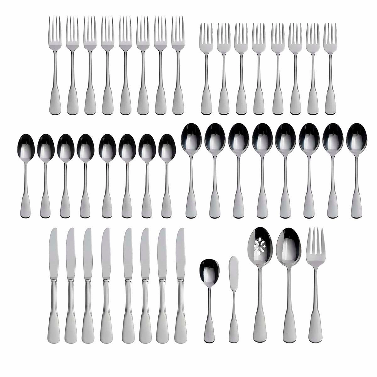 Colonial Boston 45 Piece Flatware Set