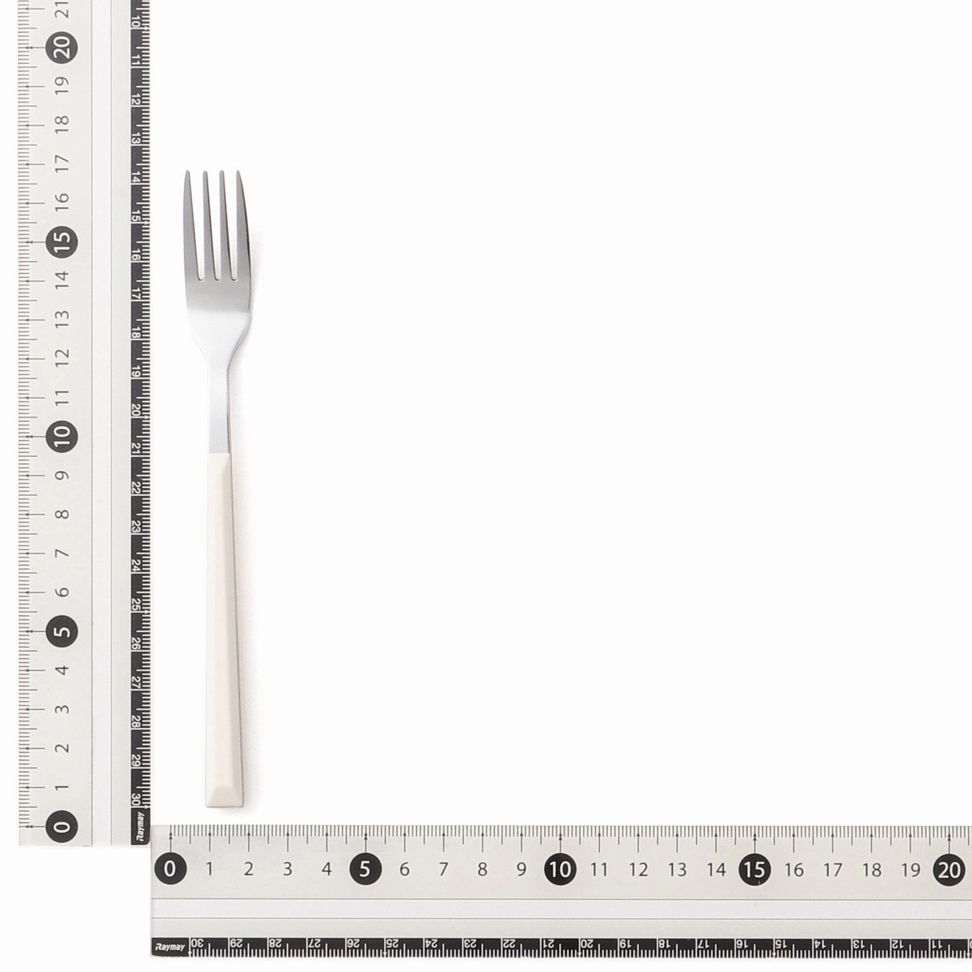 Color Handle Cake Fork White