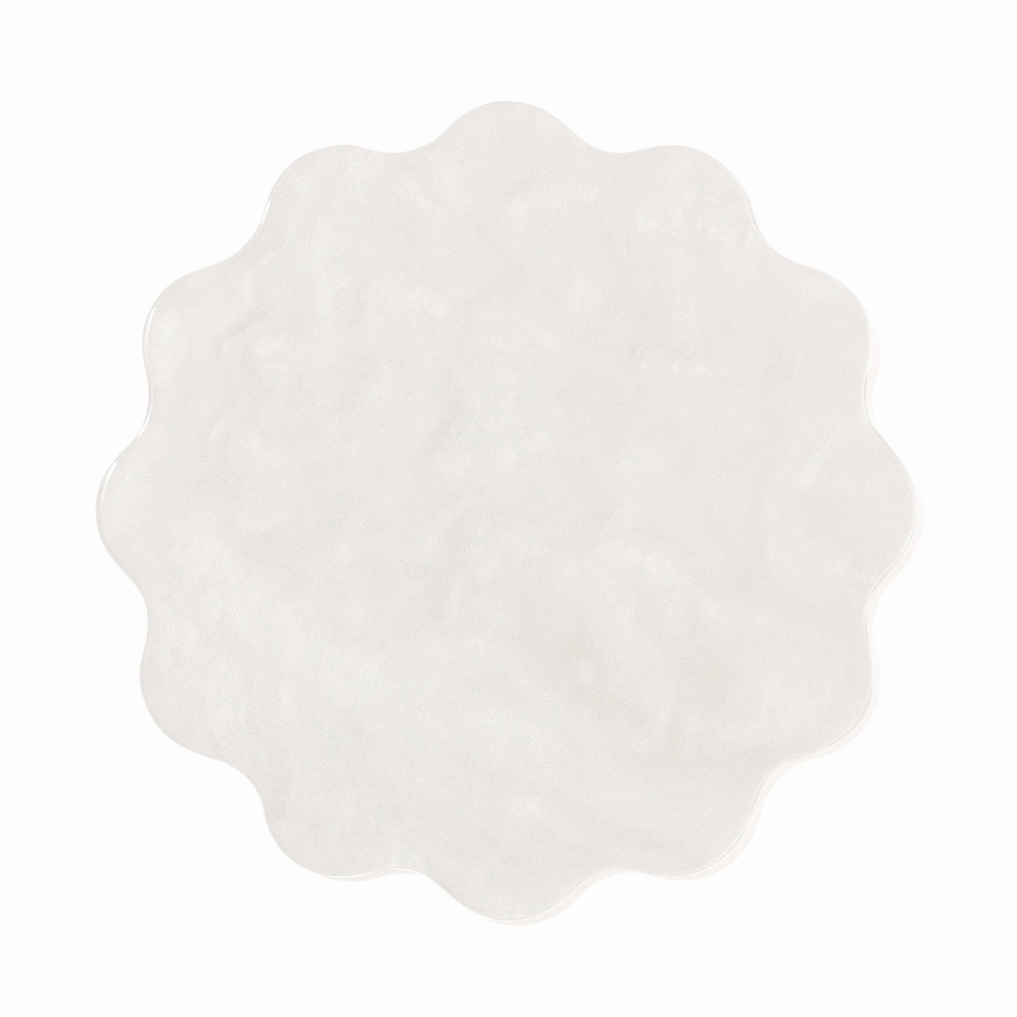 Color Marble Coaster  White