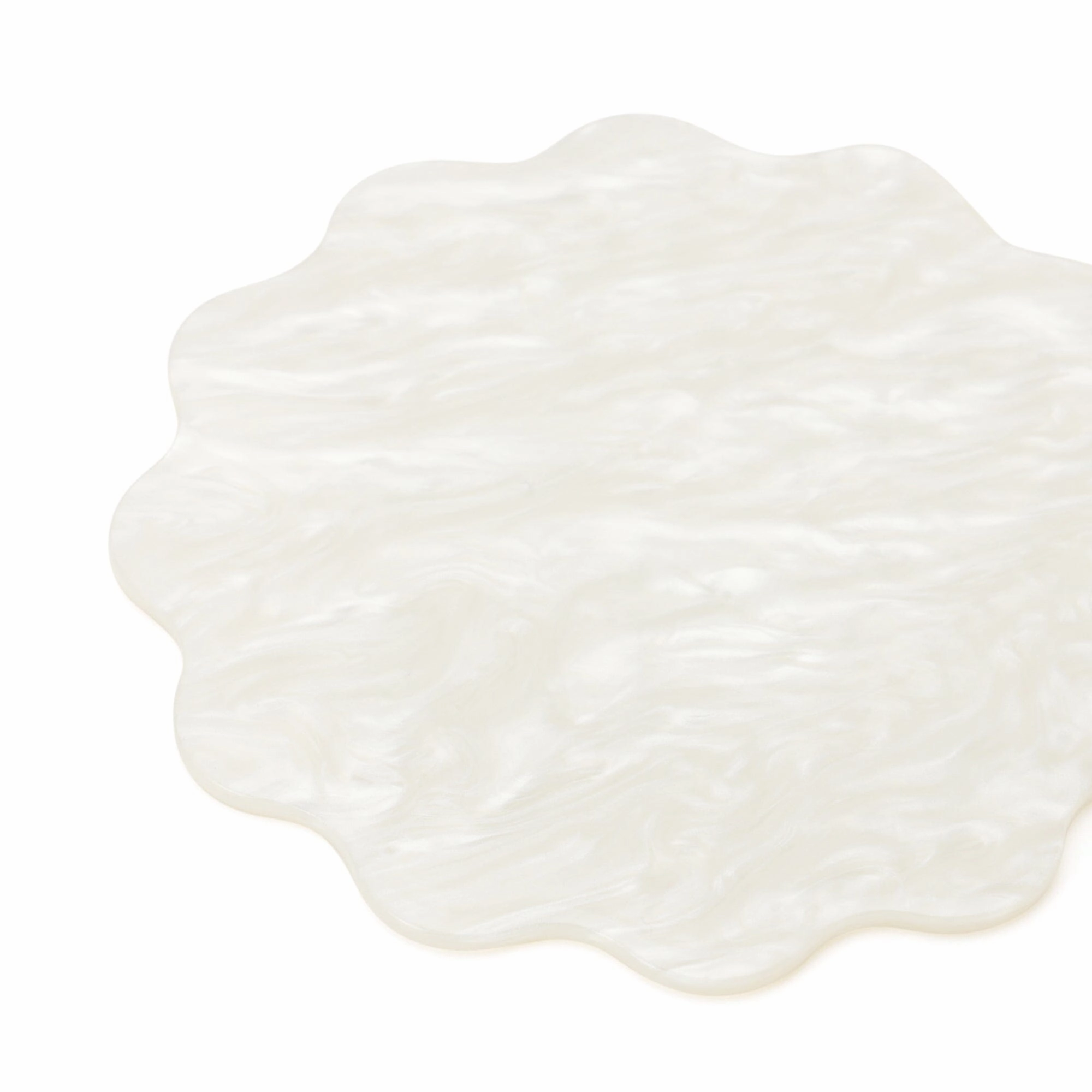 Color Marble Coaster  White